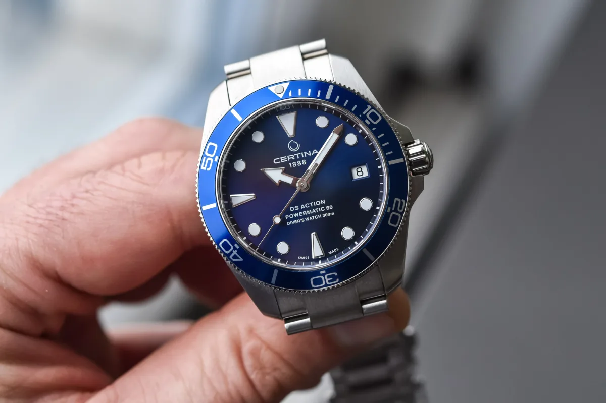 Certina DS Action 38mm diving watch.