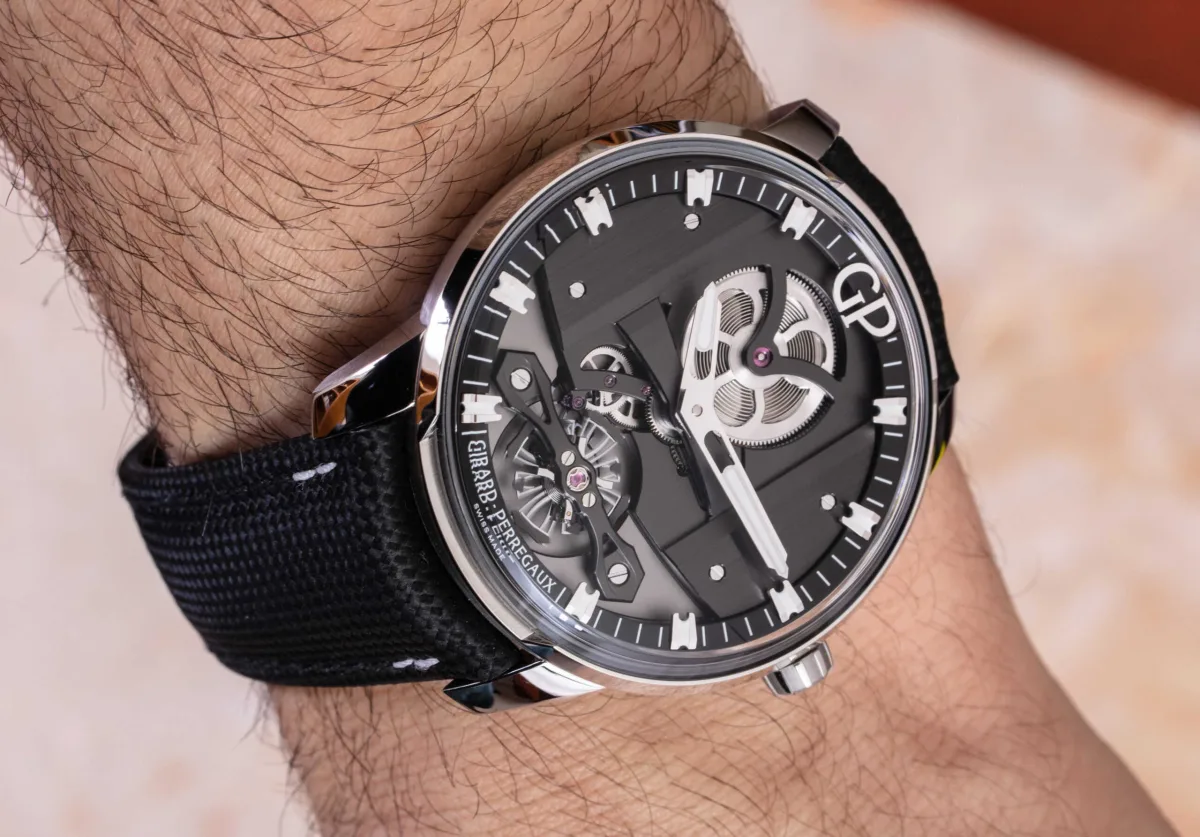 Girard-Perregaux Free Bridge detail shot