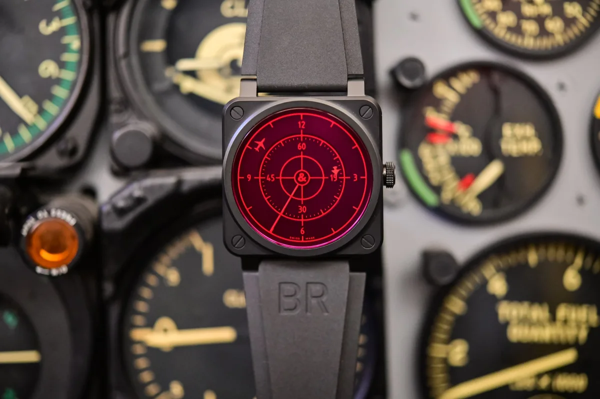 Bell & Ross BR 03-92 Red Radar Ceramic display