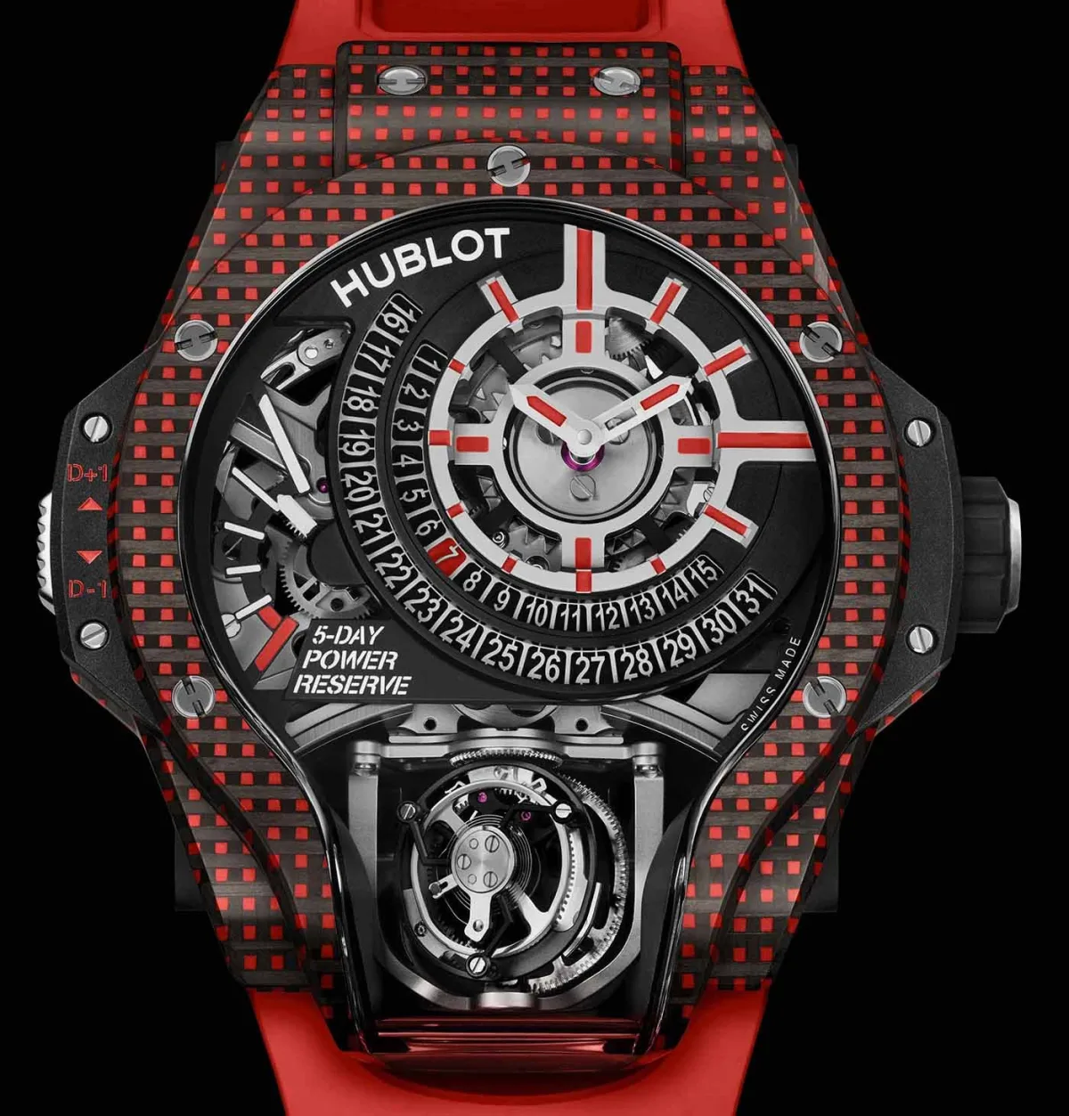 Skeletonized dial of Hublot MP-09 Tourbillon