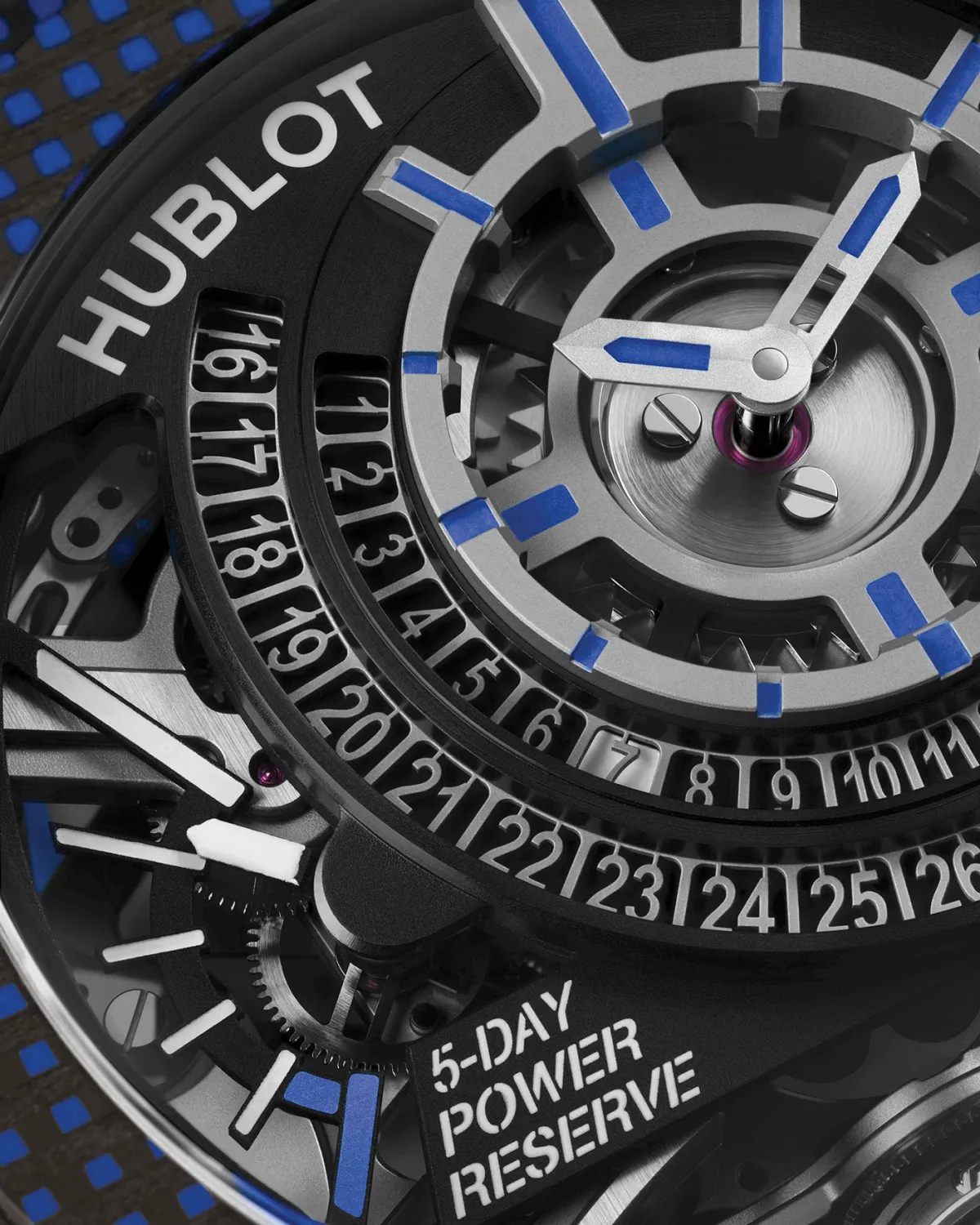 Bi-axis tourbillon on Hublot MP-09 watch