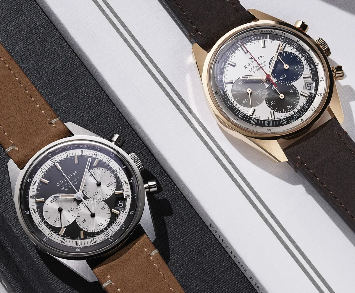 Close-up of Zenith El Primero Chronomaster Original dial