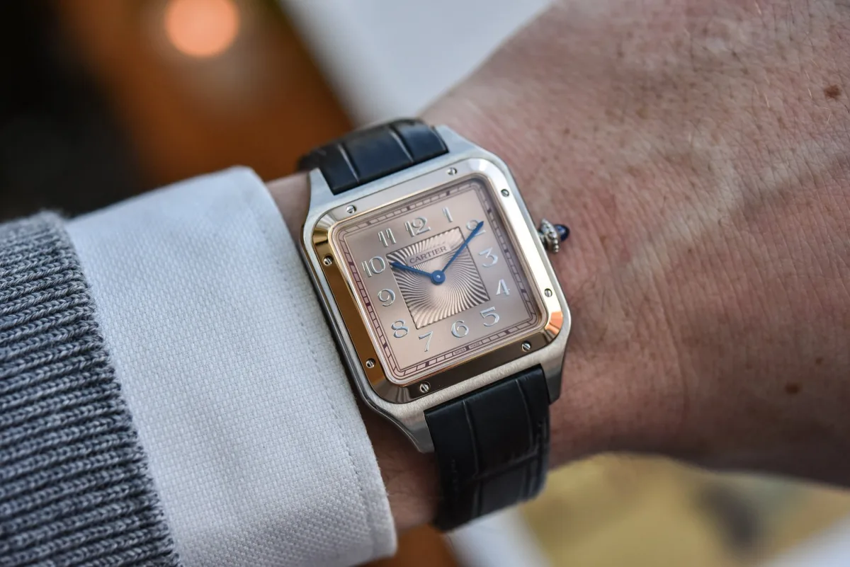 Cartier Santos-Dumont XL with steel and gold case