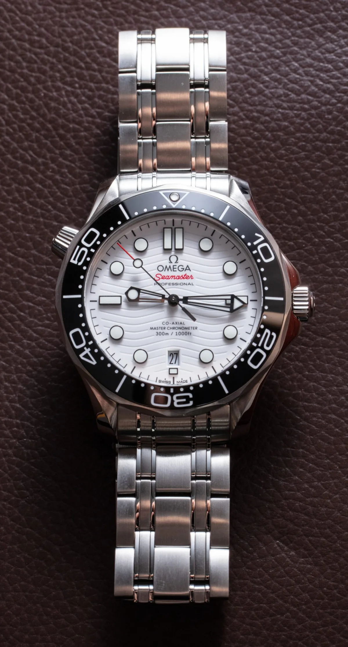 Omega Seamaster 300M white dial 2019 model