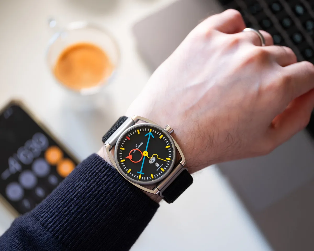 Skeletonized rotor visible through case back