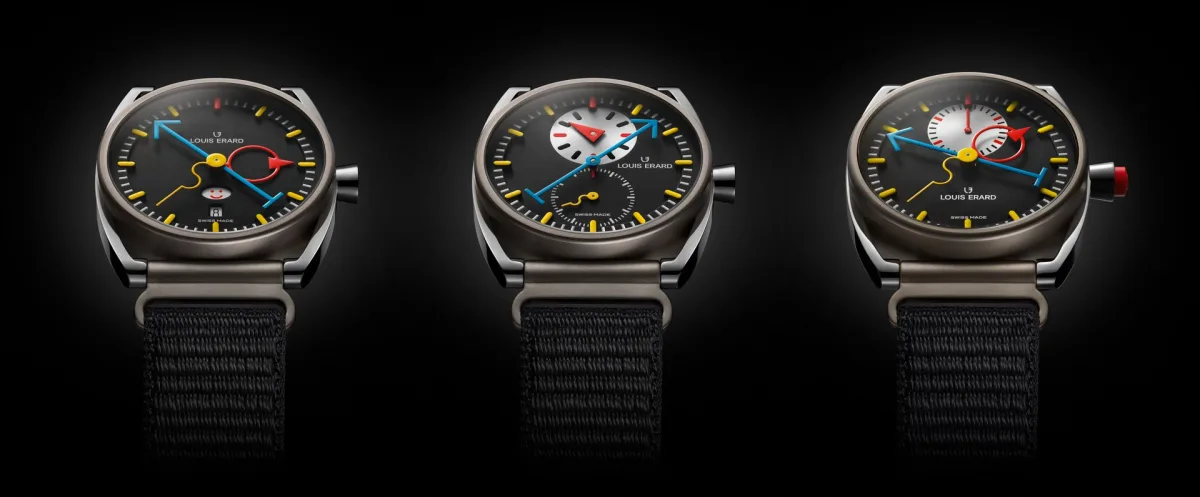 Close-up of the titanium case design