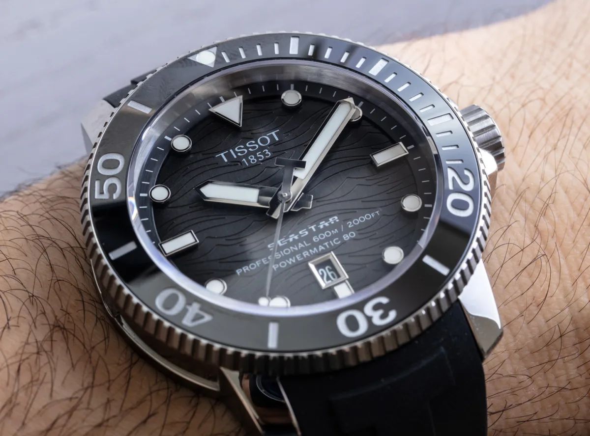 Tissot Seastar watches with different strap options