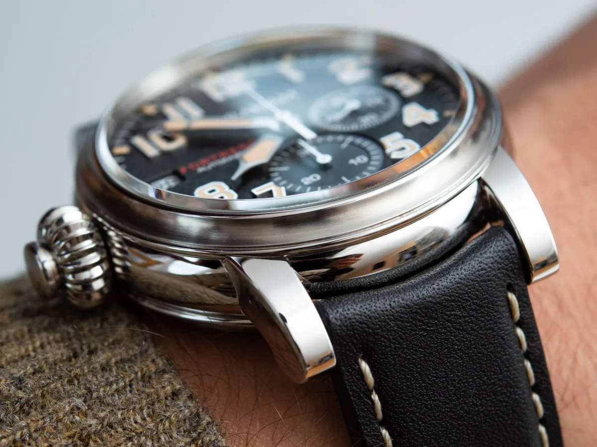 Graham Fortress watch on display