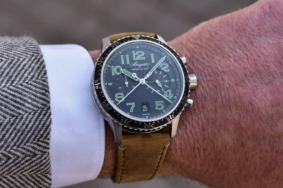 View of Breguet Type XXI 3815 movement and rotor