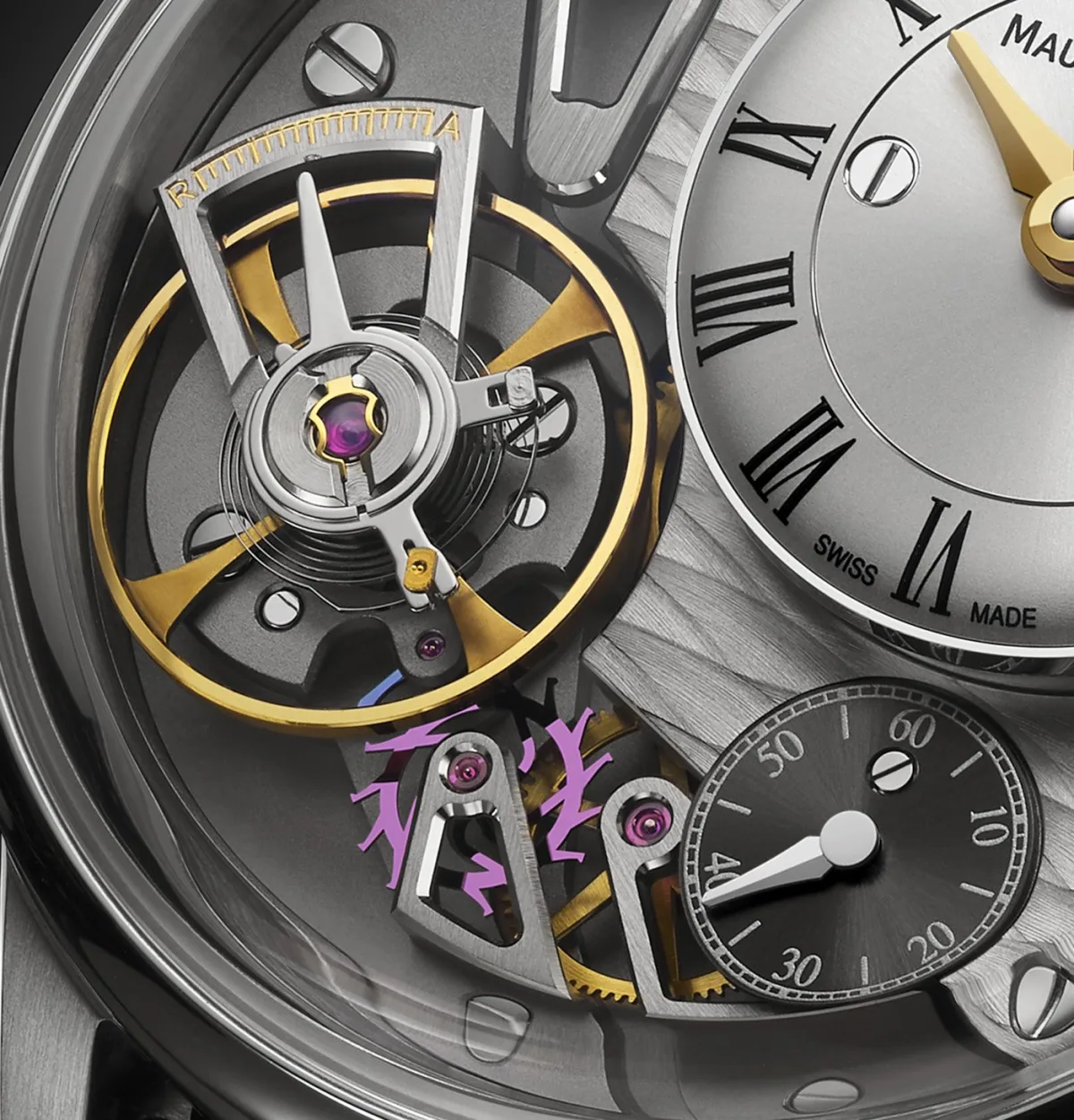Maurice Lacroix Masterpiece Gravity balance wheel and silicon escapement