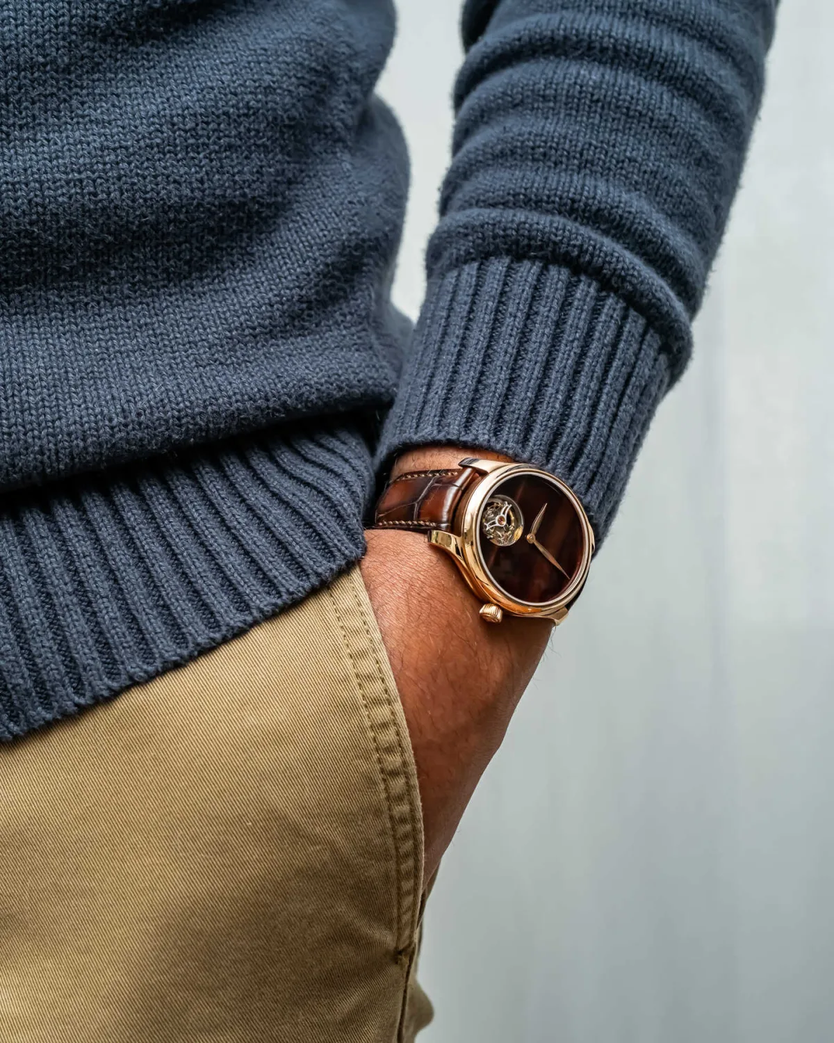 H. Moser & Cie Endeavour Tourbillon Concept in natural light