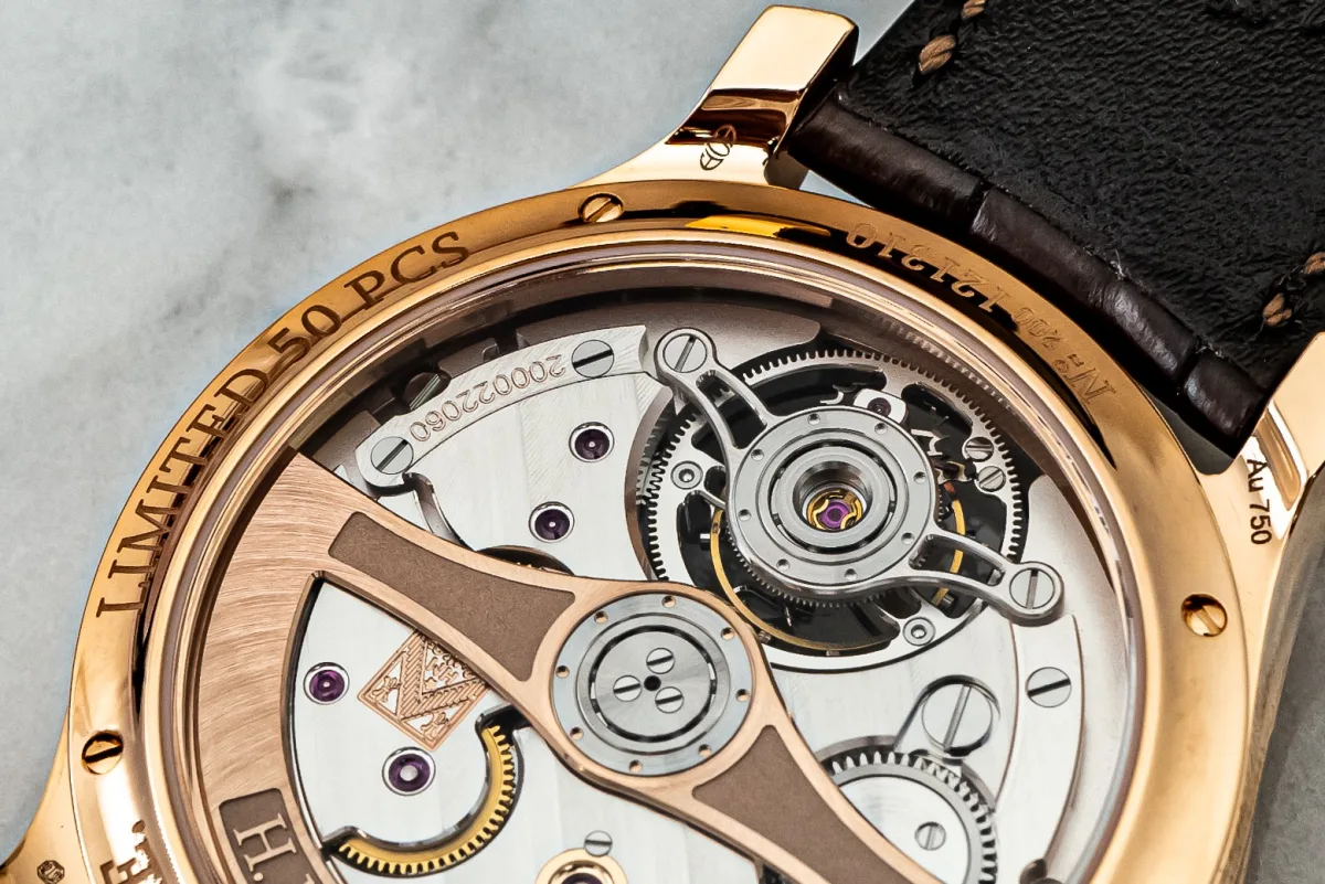 Side view of H. Moser & Cie Endeavour Tourbillon