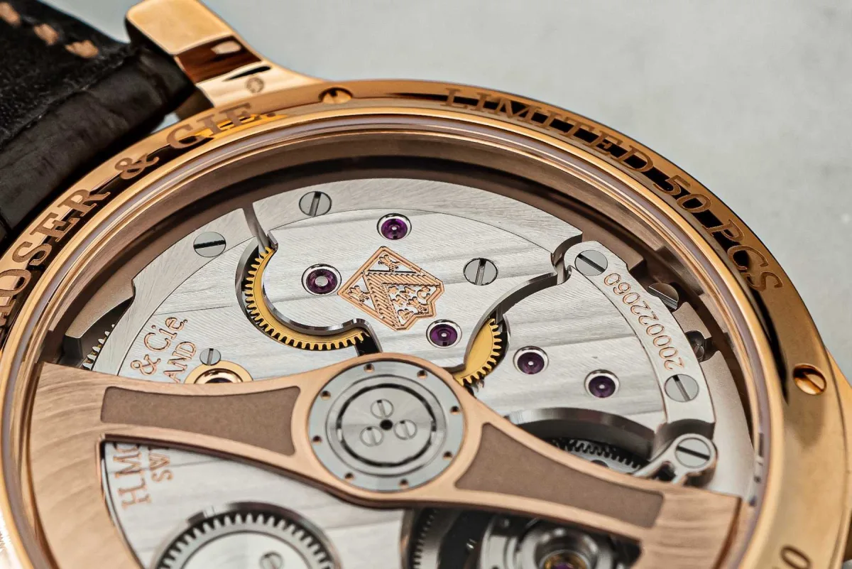 H. Moser & Cie watch movement detail