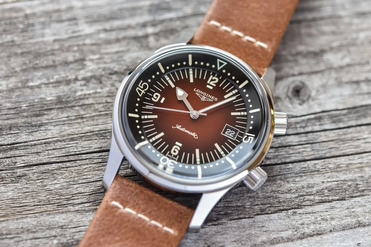 Longines Legend Diver with gradient brown dial