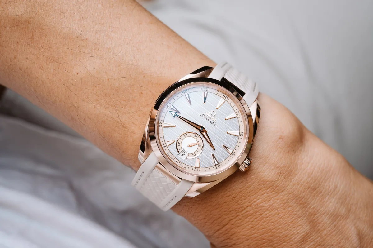 Close-up of Omega Seamaster Aqua Terra Small Seconds complication