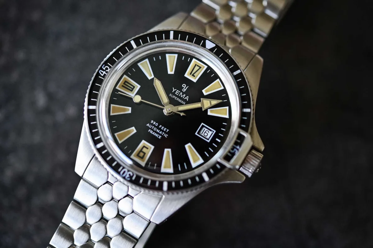 Yema Superman Skin Diver in 41mm and 39mm sizes