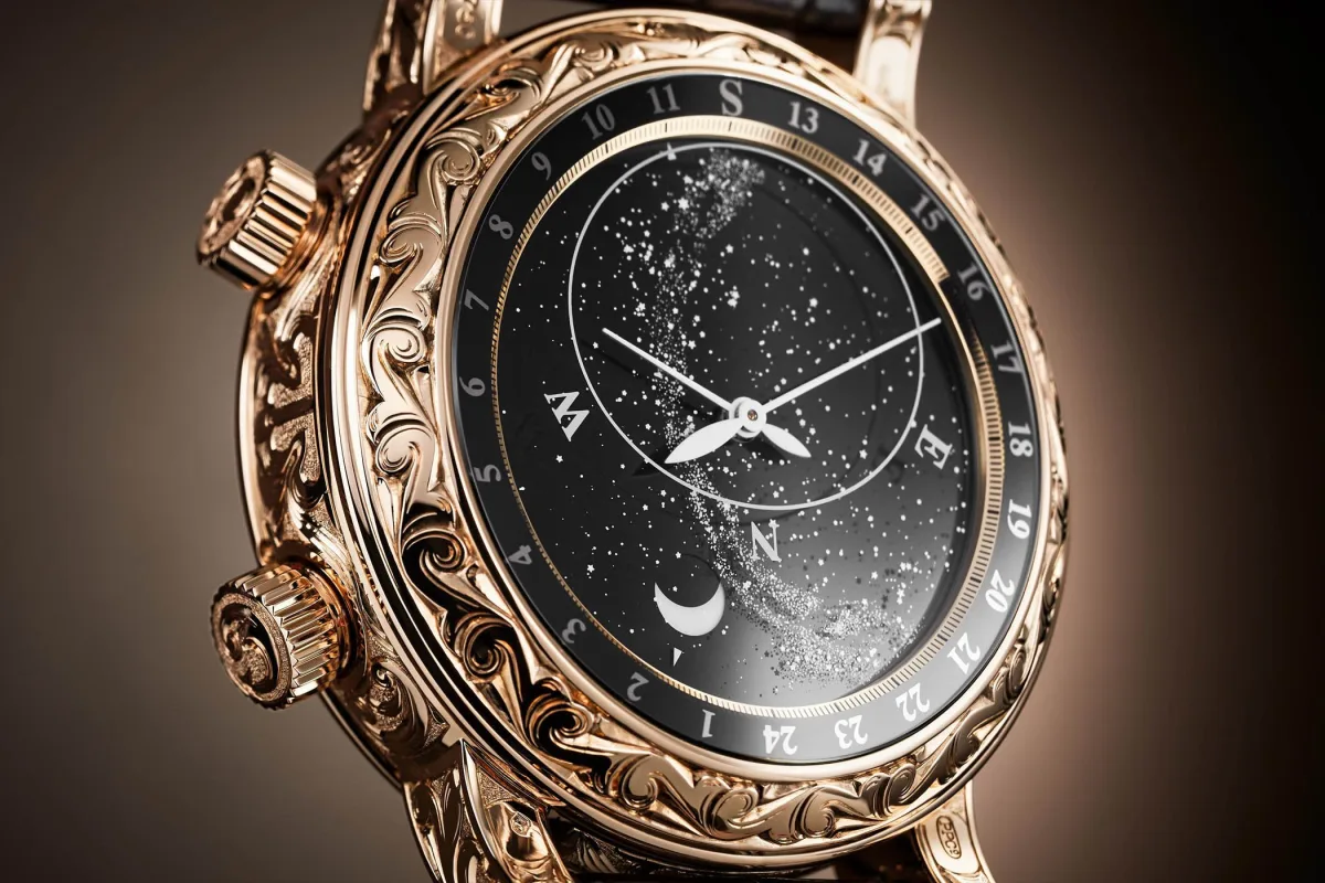 Close-up of Patek Philippe Sky Moon Tourbillon movement