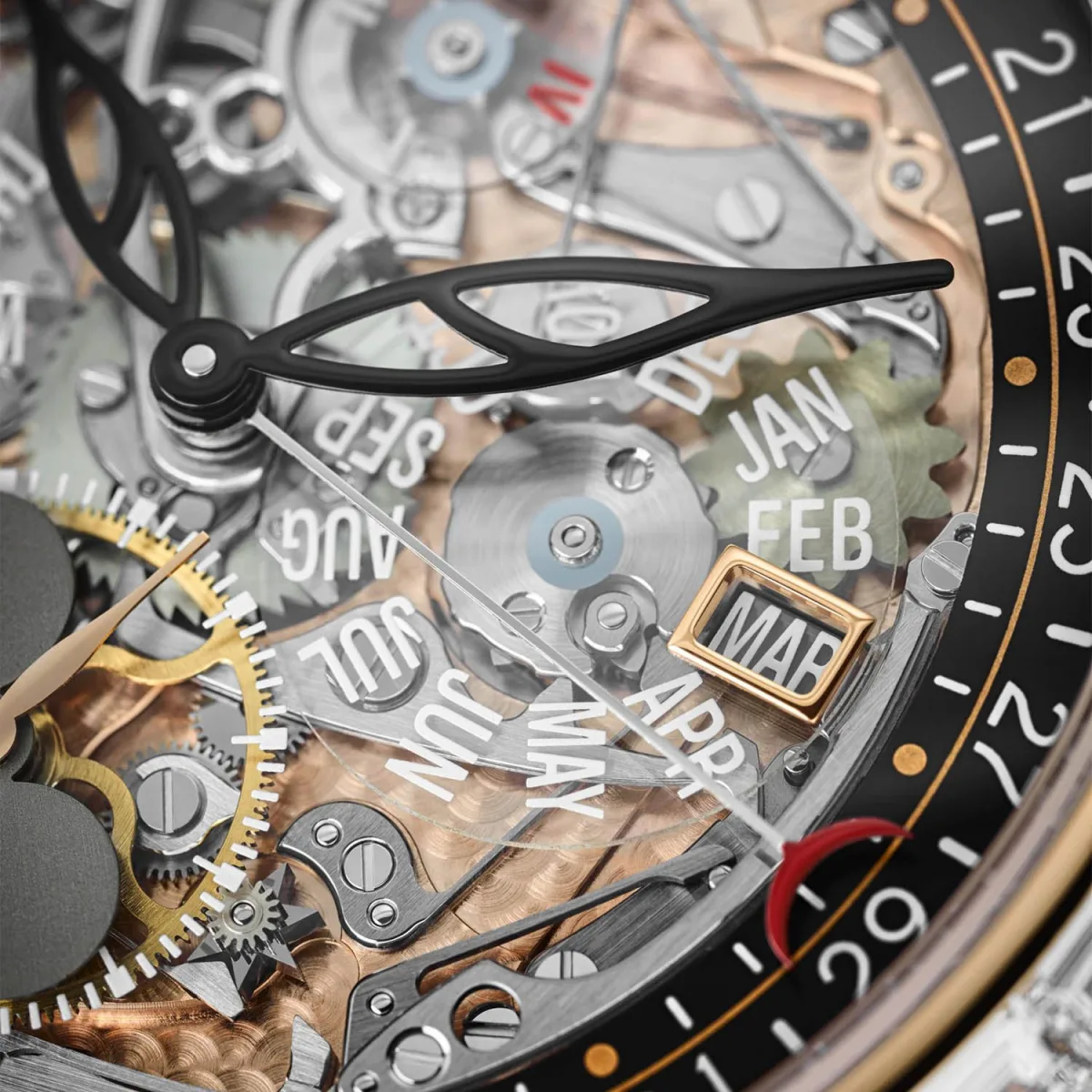 Patek Philippe Ref. 5304 movement visible through the case back