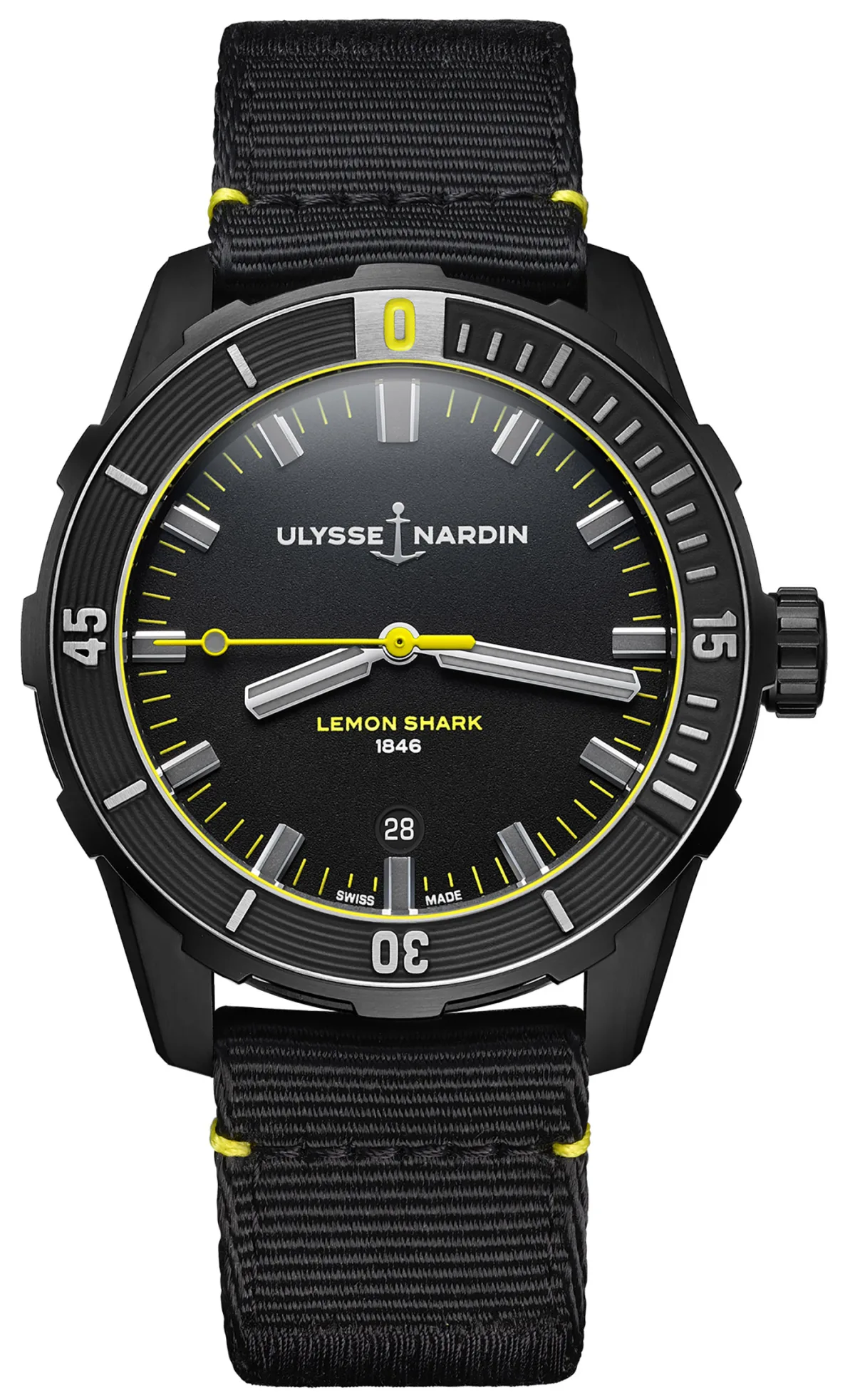 R-STRAP system of Ulysse Nardin Diver Lemon Shark watch