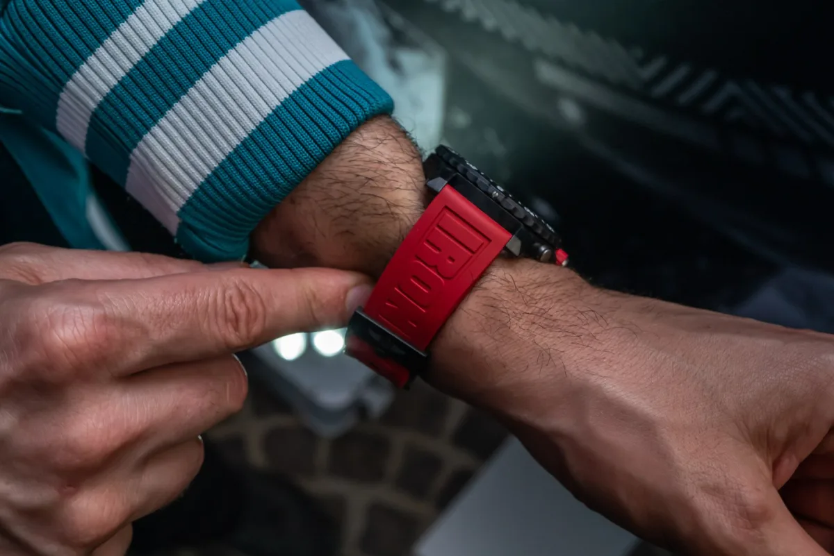 Breitling Endurance Pro Ironman side view showcasing thickness