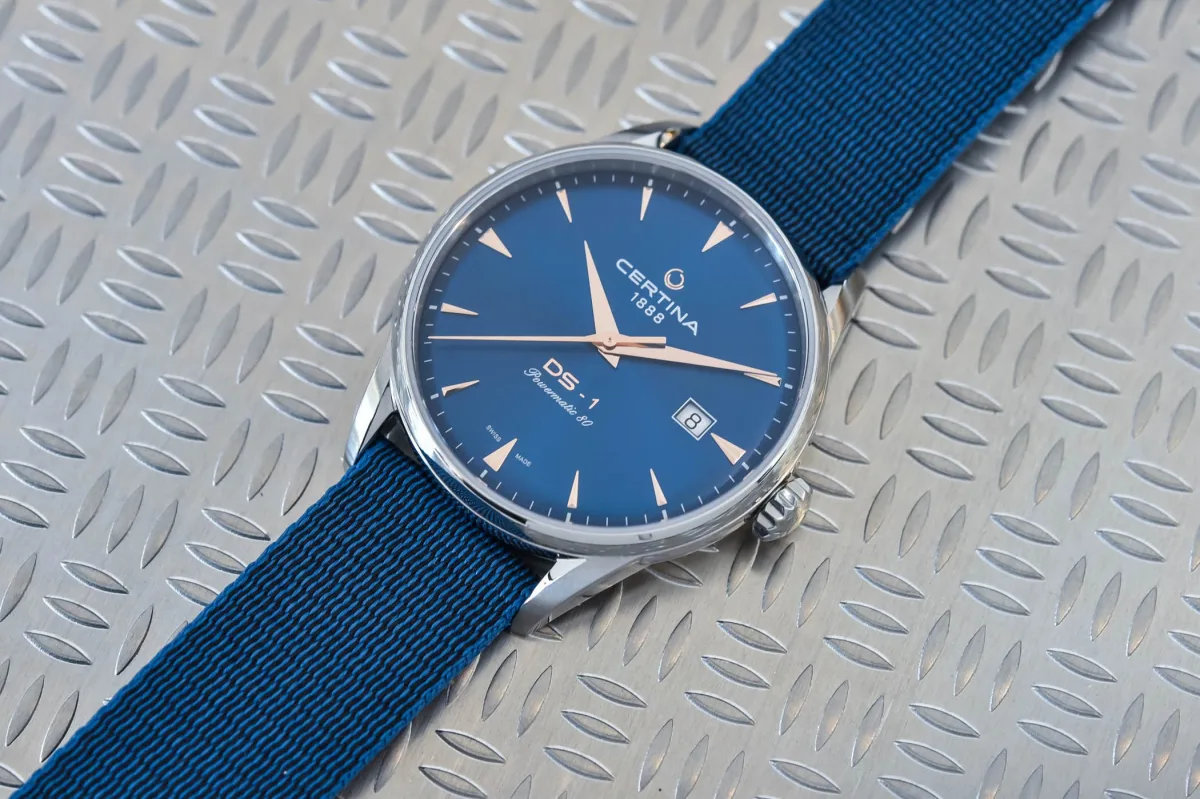 Eco-friendly strap of the Certina DS-1 Powermatic 80