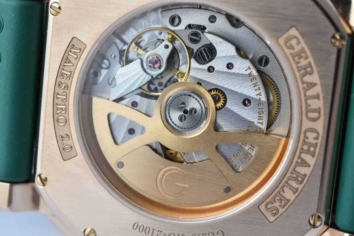 Back view revealing movement of Gerald Charles Maestro 2.0