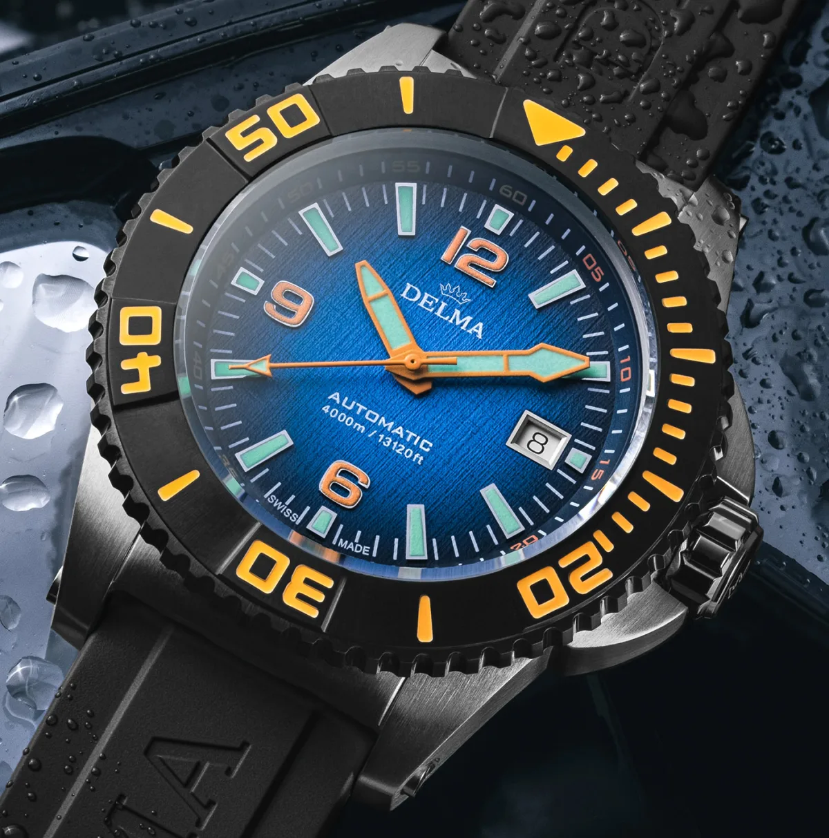 Delma Blue Shark III Azores with automatic Sellita SW200 movement