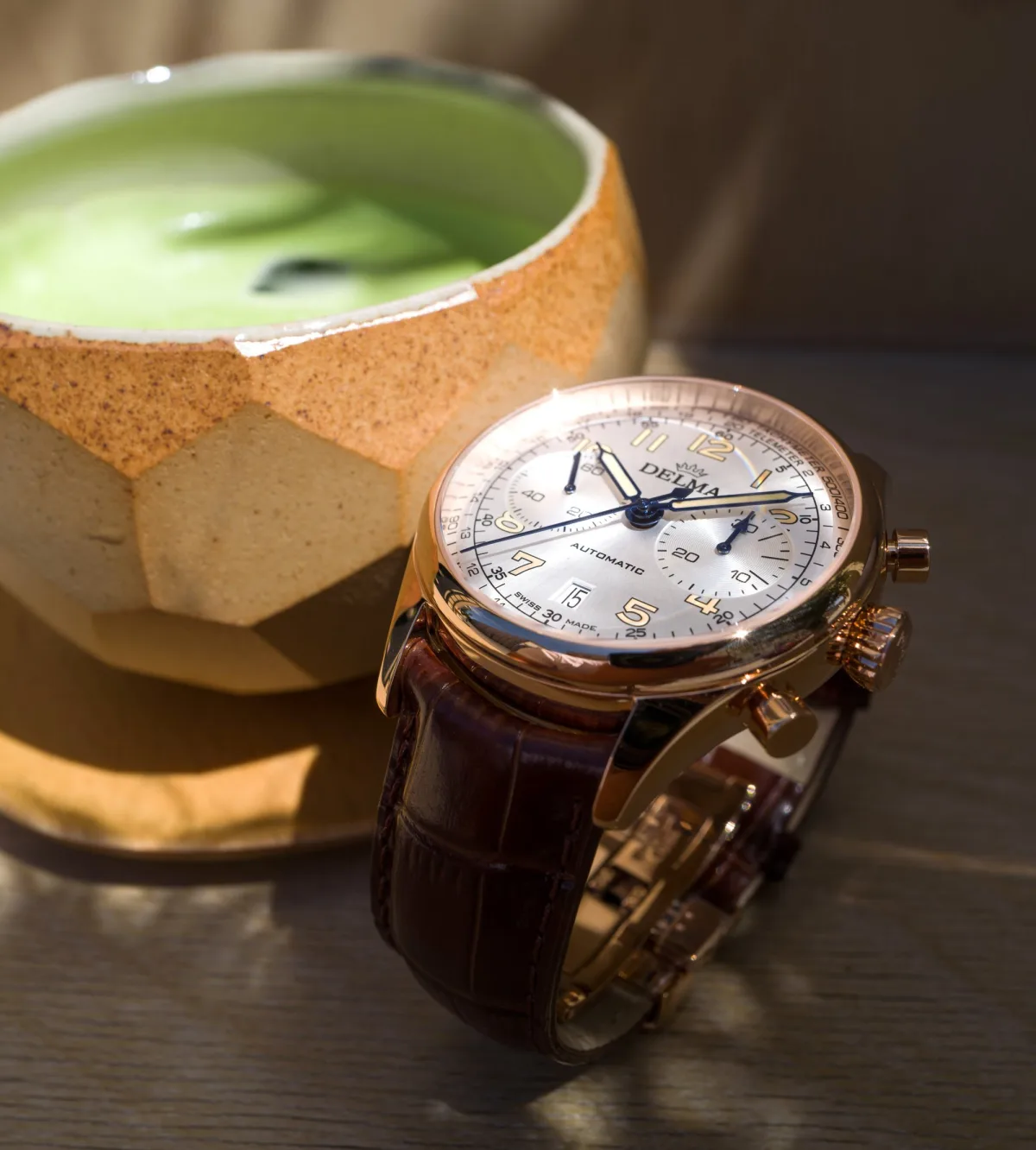 Delma Heritage Chronograph in natural light