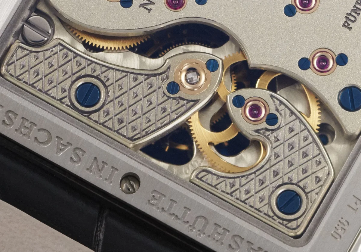 Intricately decorated movement of the Cabaret Tourbillon Handwerkskunst