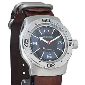 Vostok Amphibia watch with NATO strap