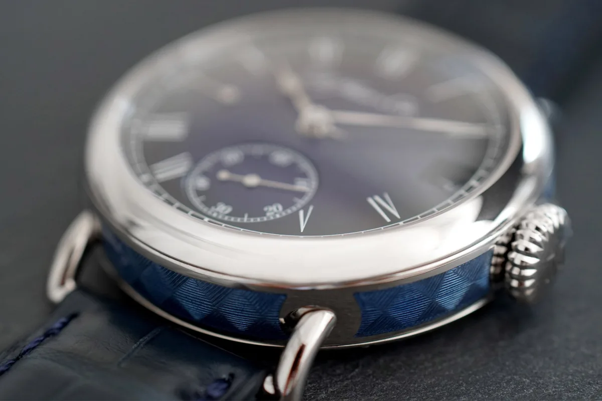 H. Moser & Cie. Heritage Perpetual Calendar Midnight Blue Enamel watch dial