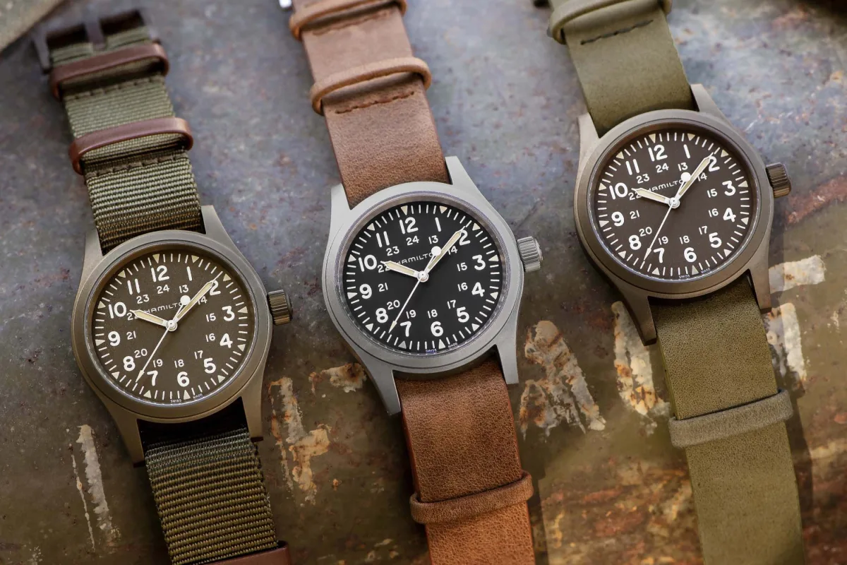 Hamilton Khaki Field Mechanical case details