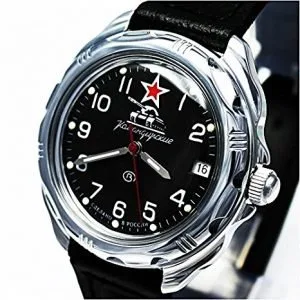 Vostok Komandirskie Military Russian Watch with tank dial
