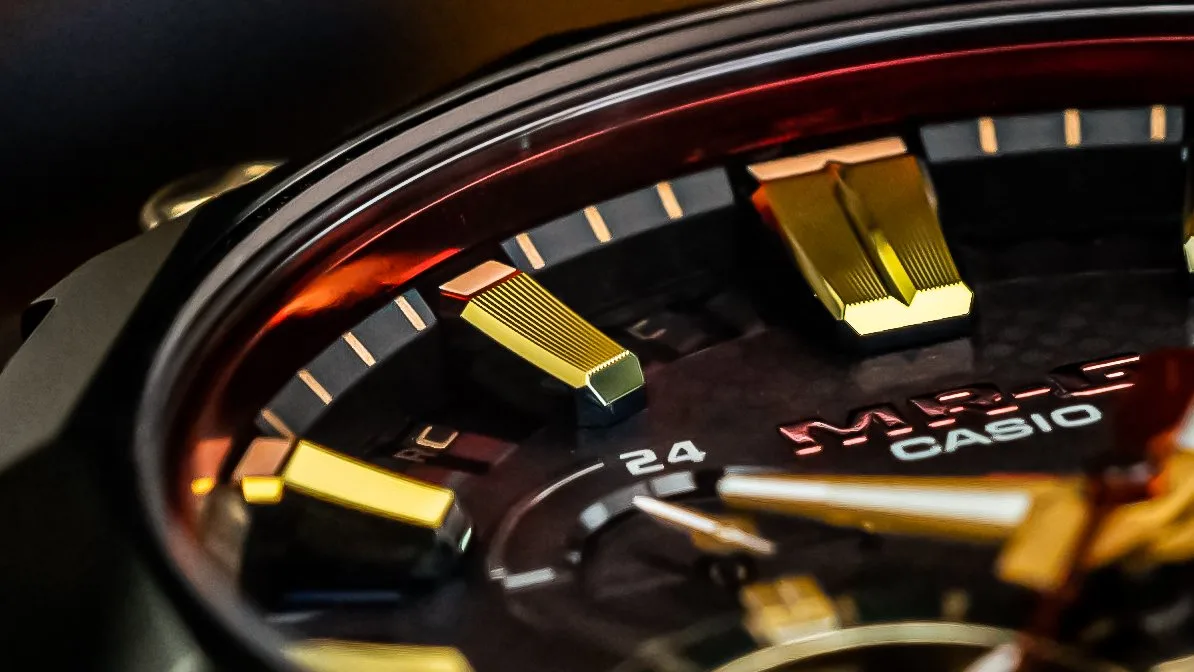 Detail of the watch's guilloche