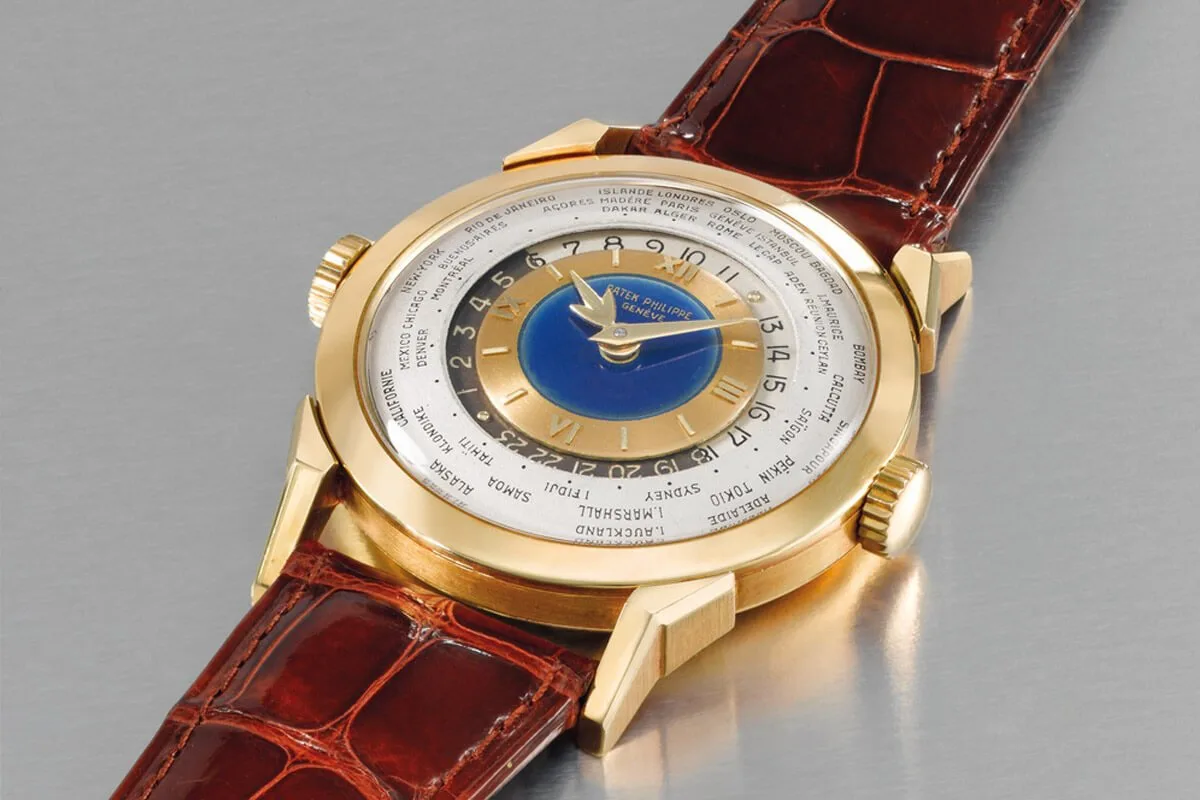 Svend Andersen world timer watch with BlueGold dial