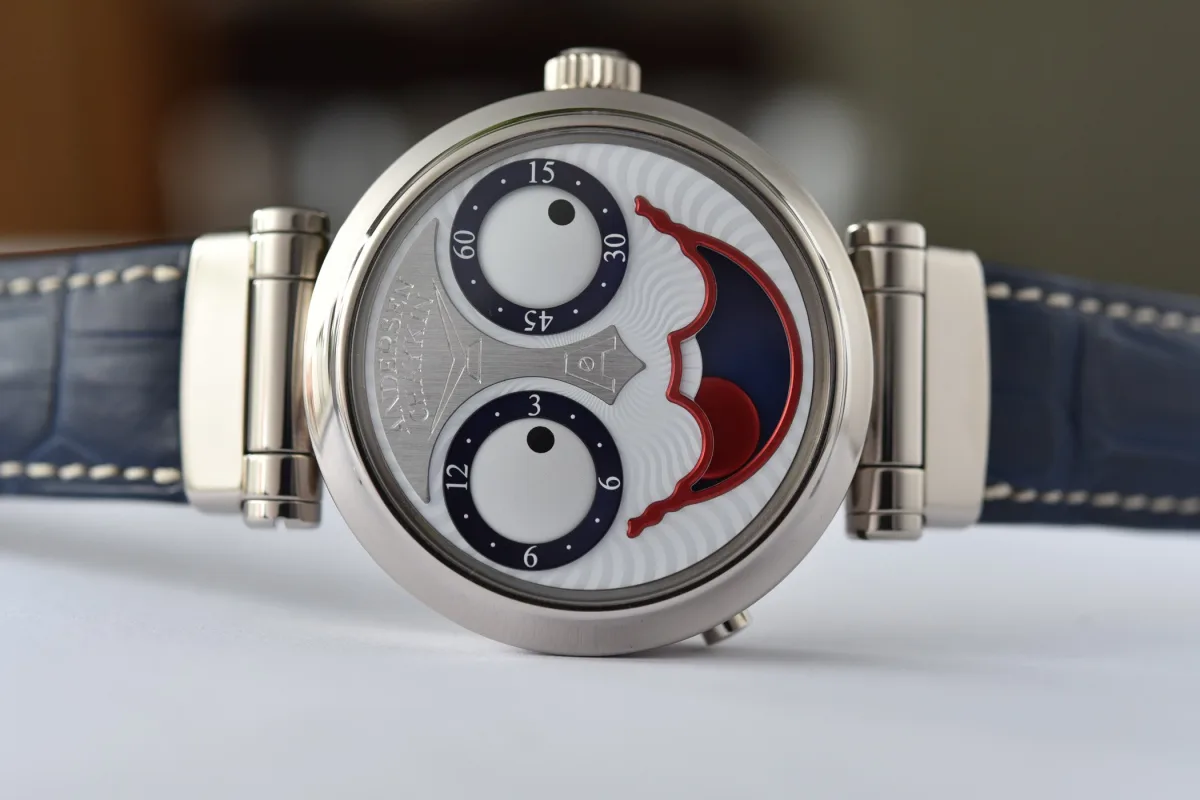 Joker Automaton watch with white gold case