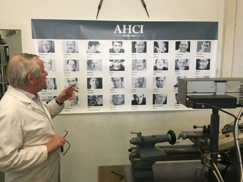 AHCI members at a watch exhibition