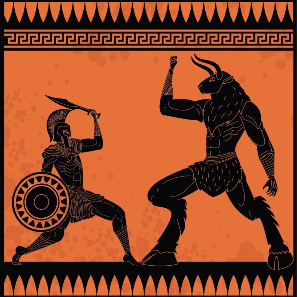 Illustration of the Minotaur from Greek mythology