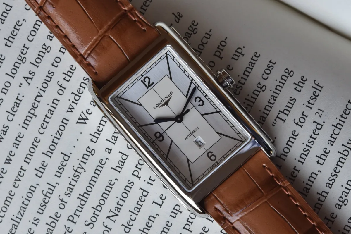 Longines DolceVita watch with sector dial