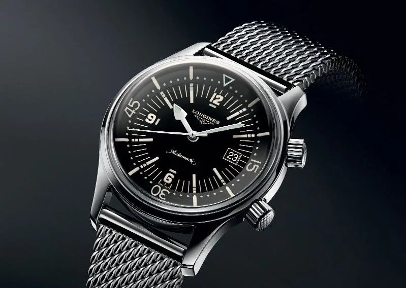 Longines Legend Diver l3-374-4-50-6 watch with black dial