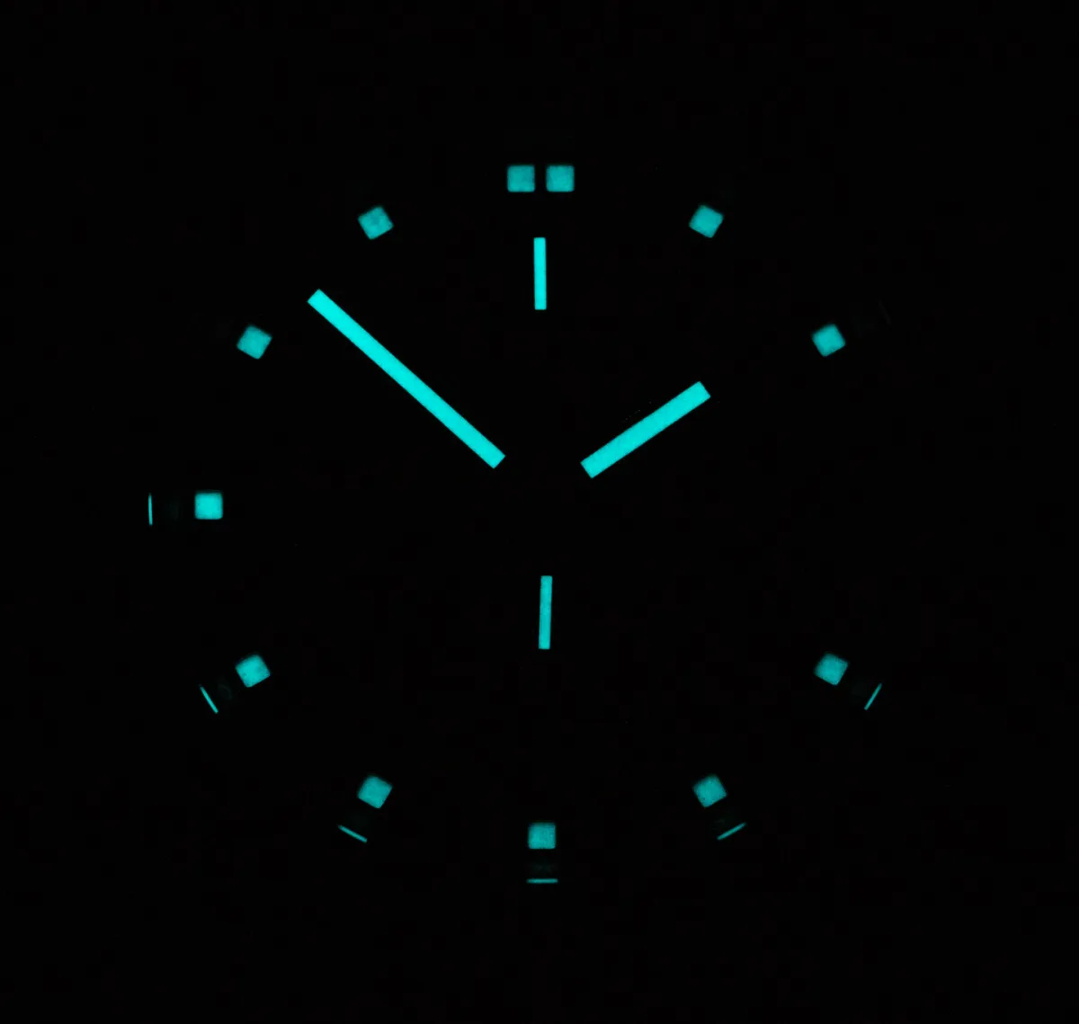 Back view of Andersmann Chronograph DLC showing movement