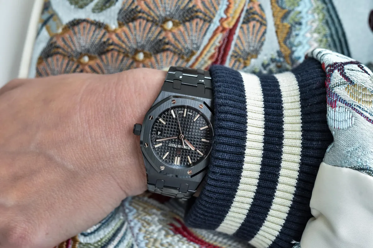 Audemars Piguet Royal Oak Selfwinding 34mm Black Ceramic front view