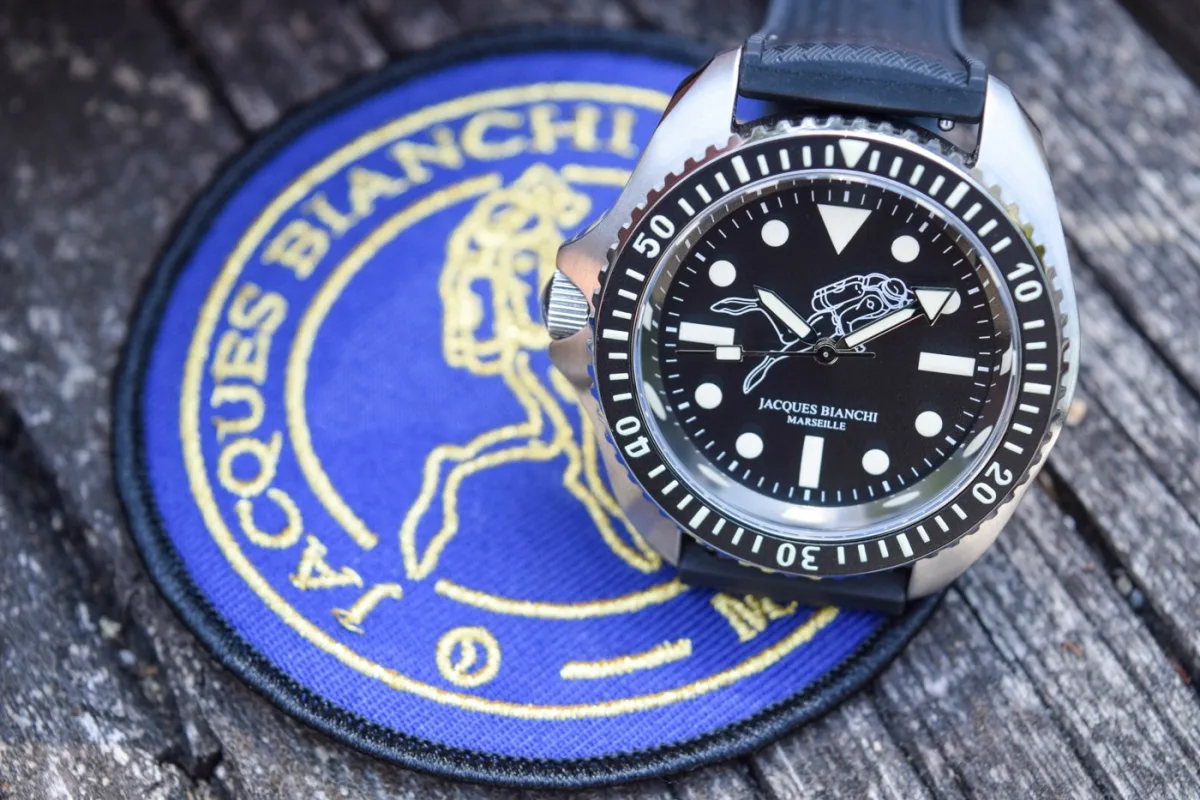 Super-LumiNova on Jacques Bianchi JB200 dial