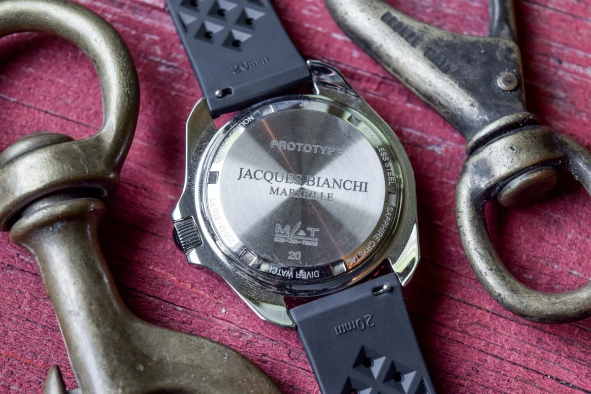 Jacques Bianchi JB200 diver dial graphic