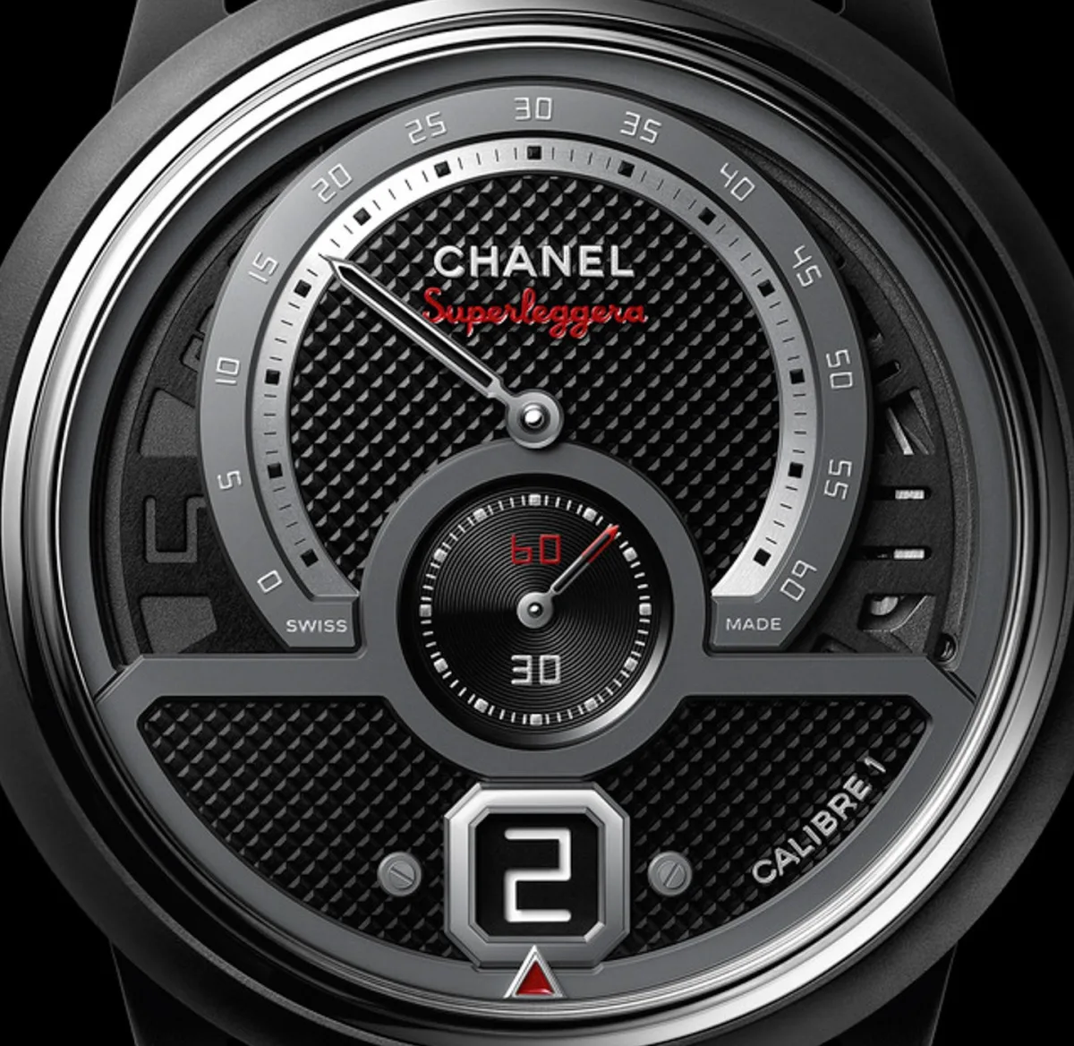 Chanel Monsieur Superleggera Edition dial close-up