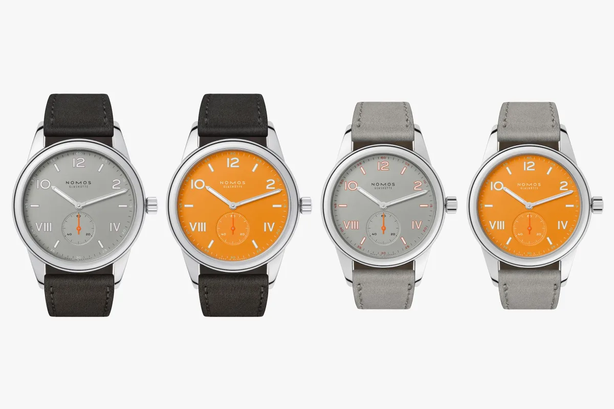 Nomos Club Campus watch on wrist