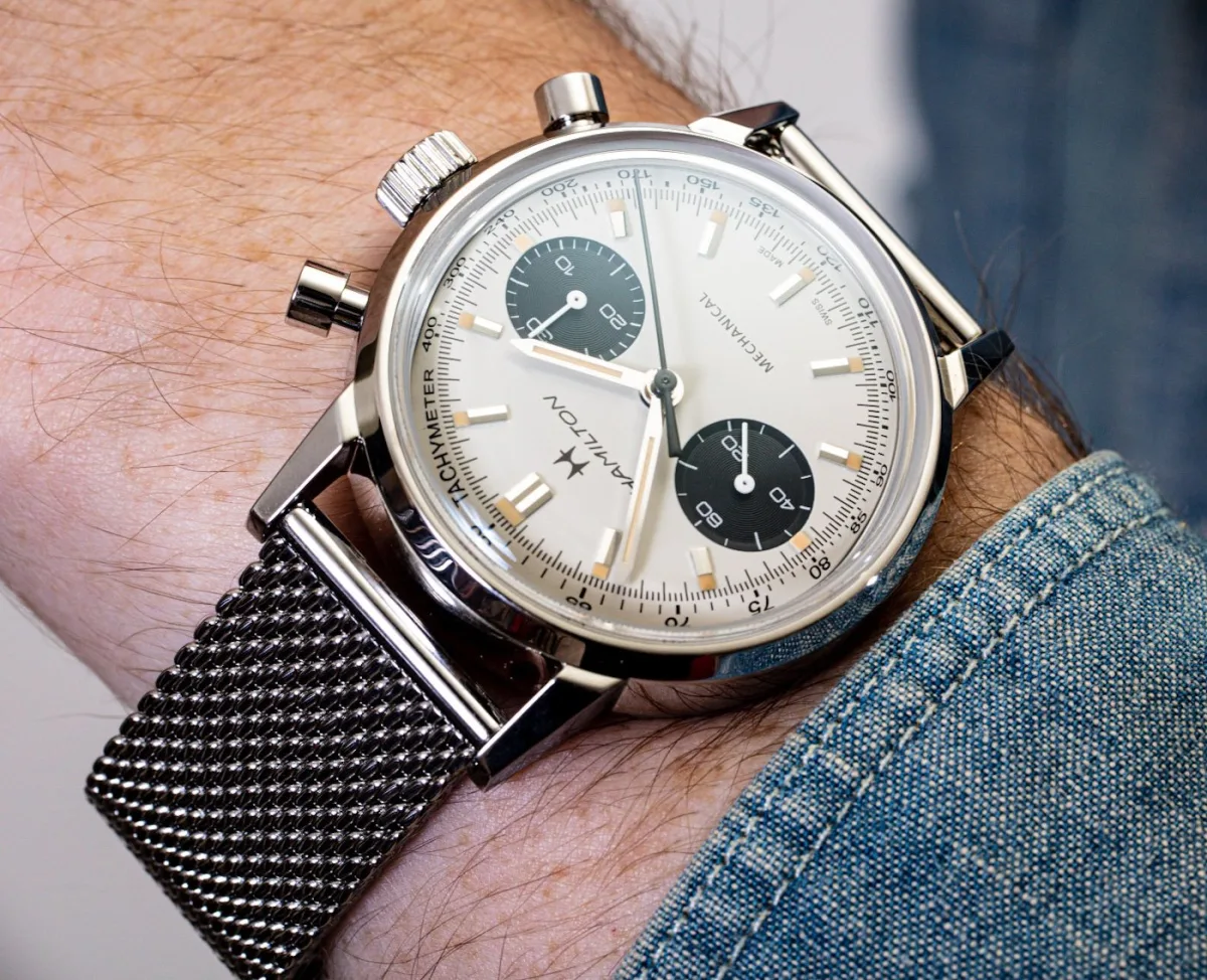 Hamilton Intra-Matic Chronograph H watch face