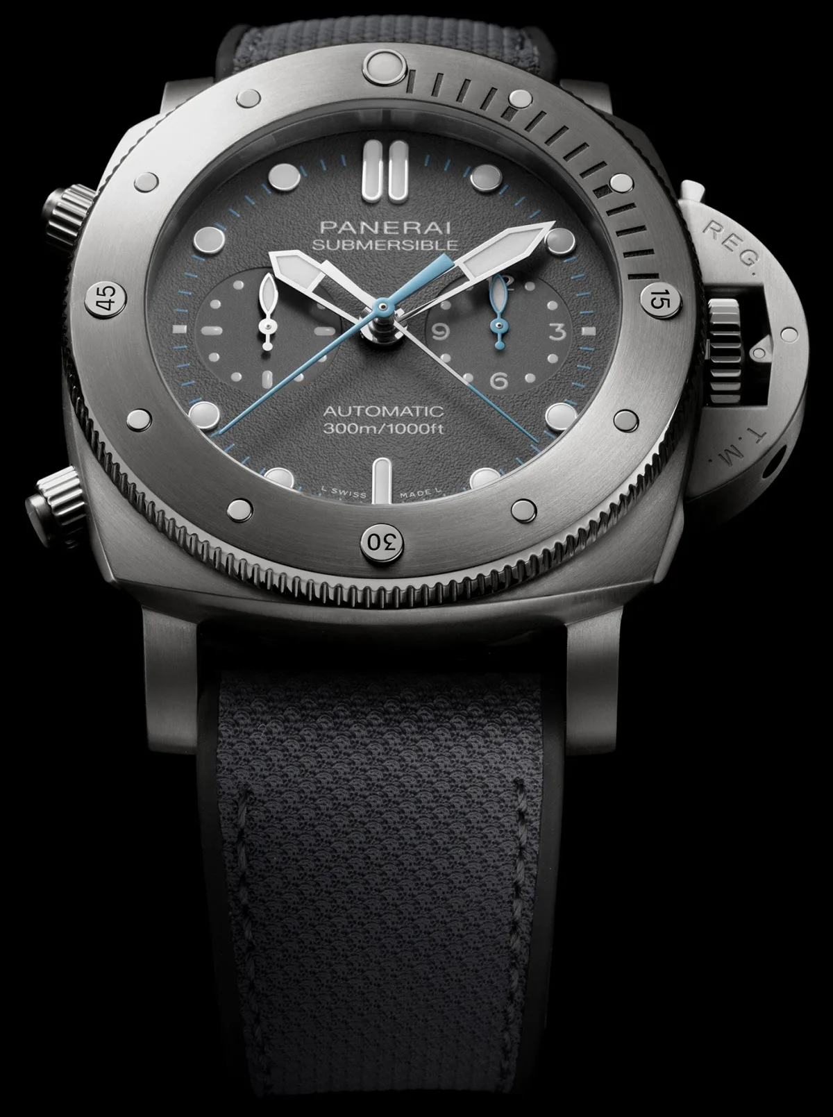 Straps of Panerai Submersible Chrono Flyback - J. Chin Edition