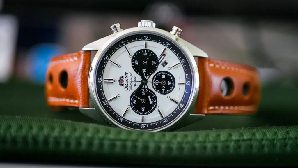 Orient Neo 70's Panda watch with a panda dial