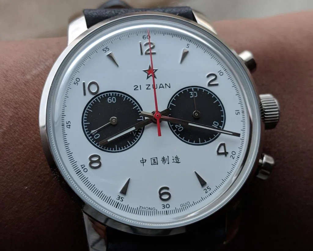 Seagull 1963 Panda watch with a vintage design